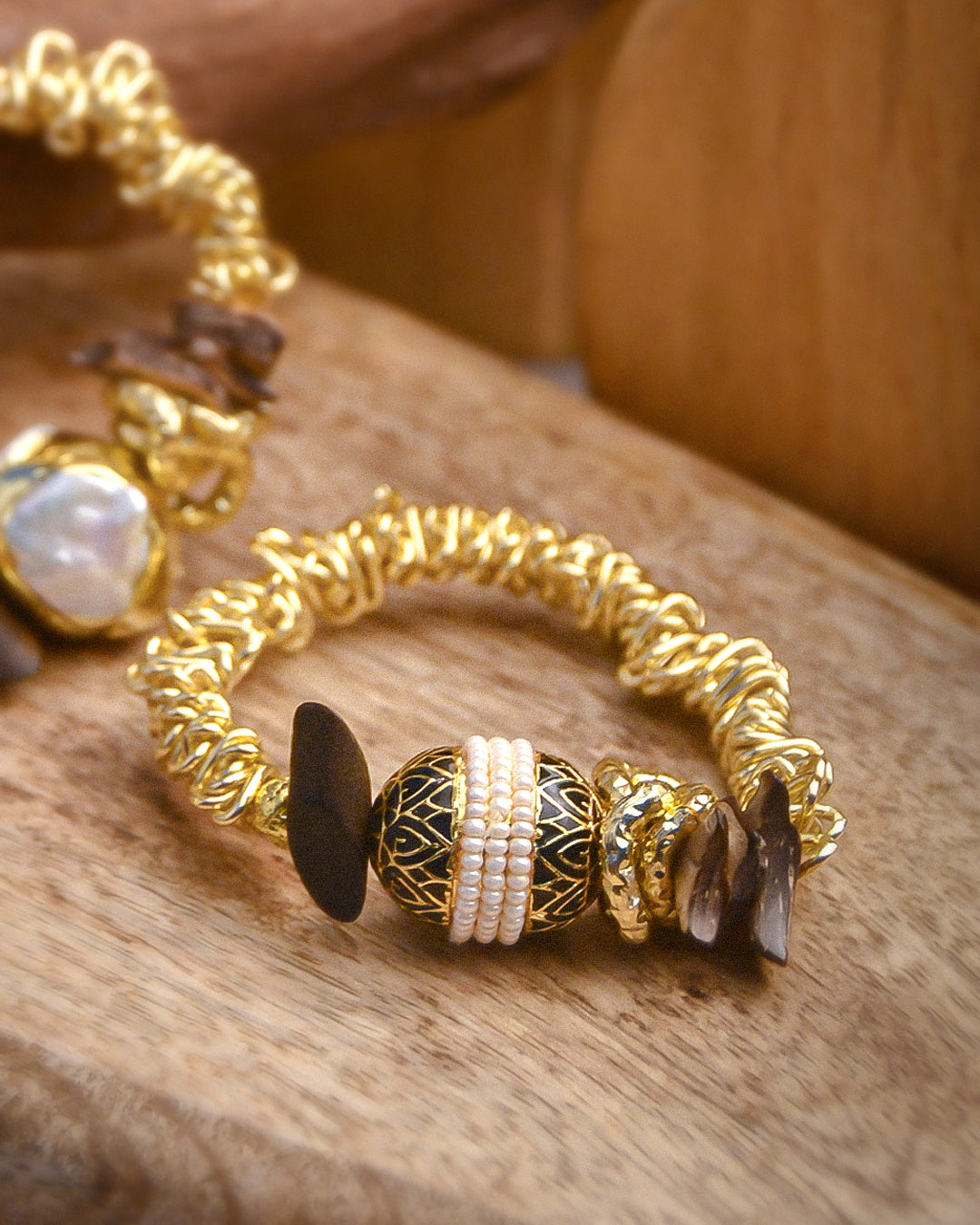 Regal Orbit Beaded Bracelet