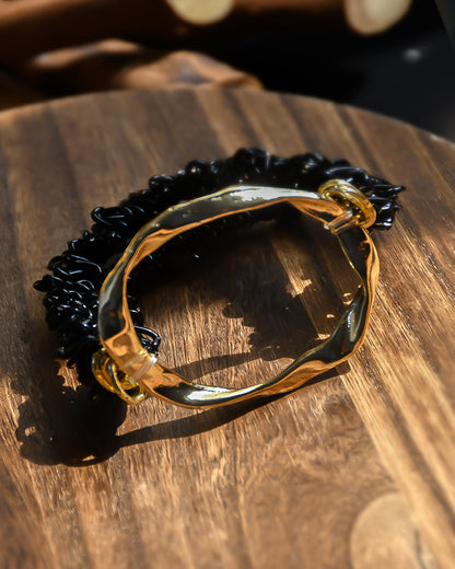 Midnight Waves Cuff Bracelet